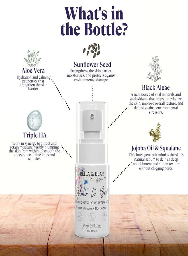 بيلا آند بير جلو تو بيد مرطب ليلي مكثف لترطيب عميق وإشراقة ومكافحة علامات التقدم في السن - مع حمض الهيالورونيك متعدد الجزيئات، وفطر تريميلا، والسكوالين، ومستخلصات بحرية - Image 2